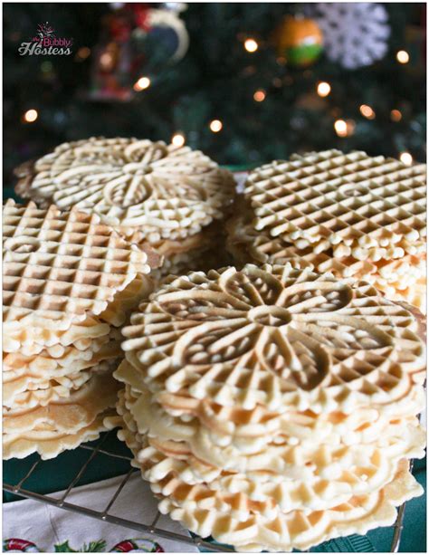 Pizzelle Cookies – An Italian Christmas Tradition – The Bubbly Hostess