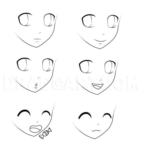 How To Draw Anime For Kids, Step by Step, Drawing Guide, by Jedec | dragoart.com | Anime mouth ...