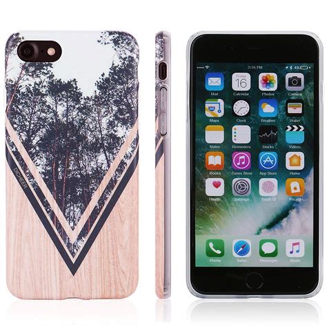 iPhone 7 Case,iPhone 8 Case,Cute Wood Froest Design for Men Women Girls ...