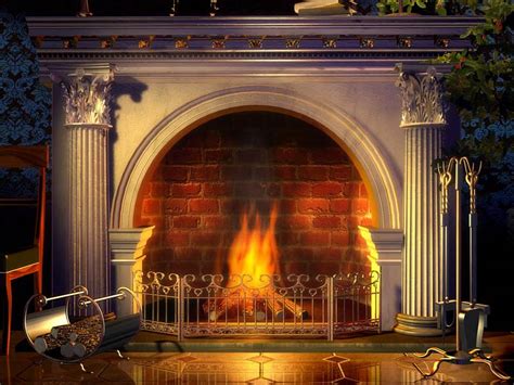 [50+] Virtual Fireplace Wallpapers | WallpaperSafari