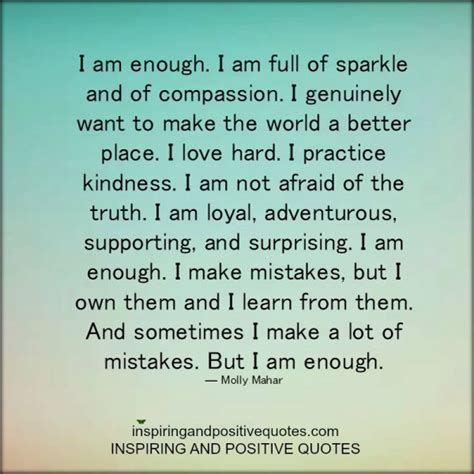 I am enough! - Inspiring And Positive Quotes