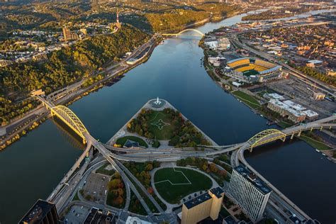 Heinz Field/Point State Park, Pittsburgh, PA (aerial shot) | Pittsburgh ...