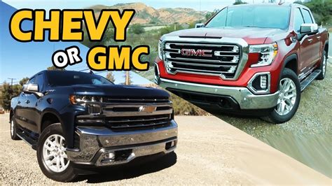 2019-2024 Chevy Silverado vs GMC Sierra 1500 Truck Comparison - YouTube