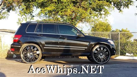 Ace-1: Black Mercedes-Benz GLK-350 on 26" Versante Rims