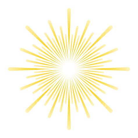 Yellow Sunburst Vector Illustration, Sunburst, Sun, Bright PNG and Vector with Transparent ...