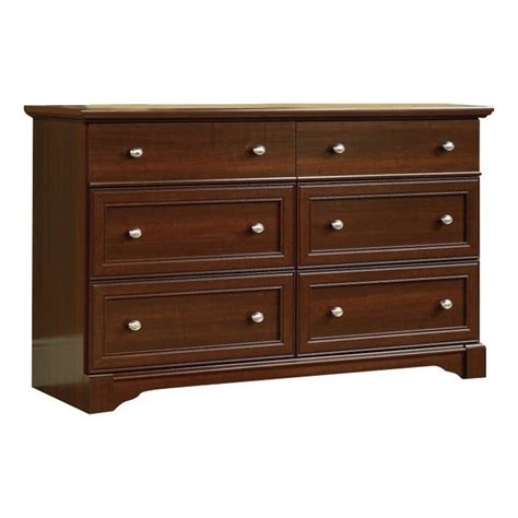 Sauder Palladia Contemporary Wood 6-Drawer Bedroom Dresser in Select ...