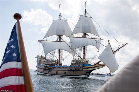 'Welcome home!' Mayflower II triumphantly sails into Plymouth, after undergoing a three-year $11 ...