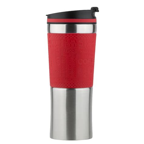 Stainless Steel Insulated Coffee Mug, One Handed Open to Drink, Double Walled and Leakproof for ...