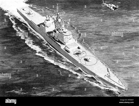 Artists impression of CGN-42 class cruiser Stock Photo - Alamy