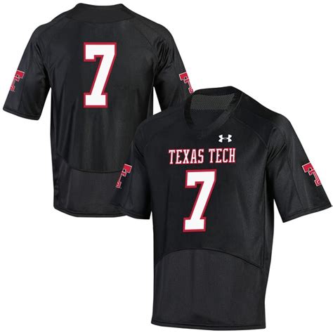 Texas Tech Red Raiders Under Armour No. 7 Replica Football Jersey ...