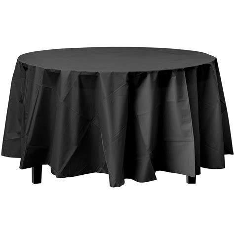 Round Cheap Plastic Tablecloths - Bulk Round White Plastic Table Covers 84 In Dollar Tree ...
