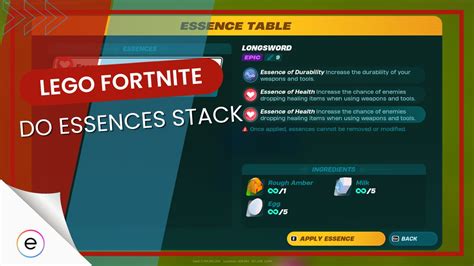 LEGO Fortnite: Do Essences Stack? [Answered] - eXputer.com