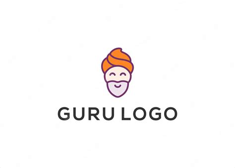 Premium Vector | Guru logo design vector template