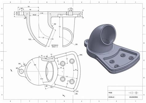 Solidworks Engineering Drawing at PaintingValley.com | Explore ...