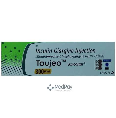 Toujeo 300 U/mL Solostar: View Price, Uses, Benefits, Side Effects | MedPay