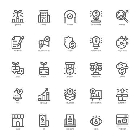 Business Growth icon pack for your website, mobile, presentation, and logo design. Business ...