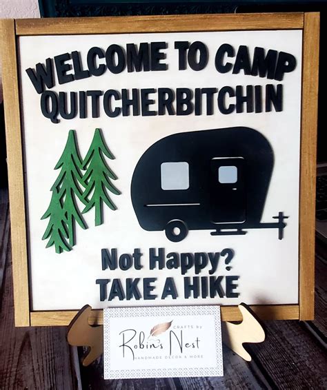 Funny Camping-rv-trailer Sign Camp Quitcherbitchin Makes - Etsy New Zealand