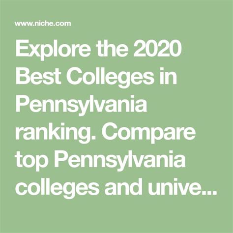 Explore the 2020 Best Colleges in Pennsylvania ranking. Compare top ...