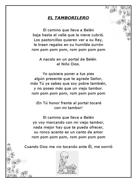 EL TAMBORILERO Letra | PDF