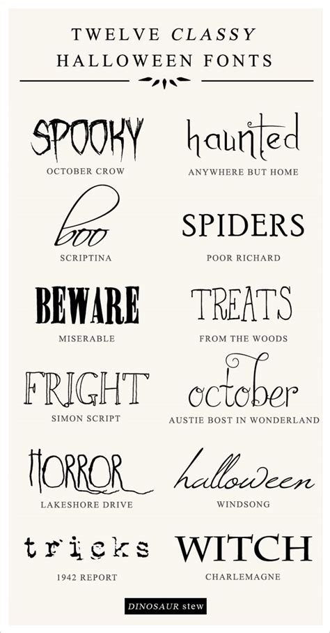 12 Free Halloween Fonts - No Tricks, All Treats | Free halloween fonts, Halloween fonts, Lettering