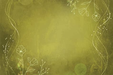 Free Vector | Hand drawn olive green background