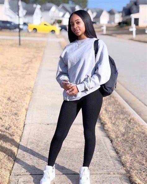 School Baddie Outfits. Black Girls Casual wear, Winter clothing on ...