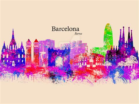 Skyline Barcelona by AbilioFernandez on DeviantArt