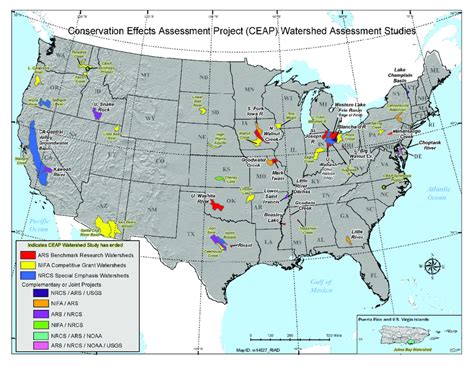 Map of the United States Department of Agriculture, Natural Resources ...