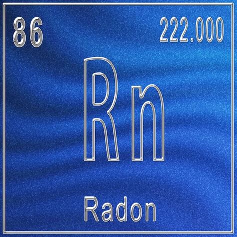 Premium Photo | Radon chemical element sign with atomic number and ...