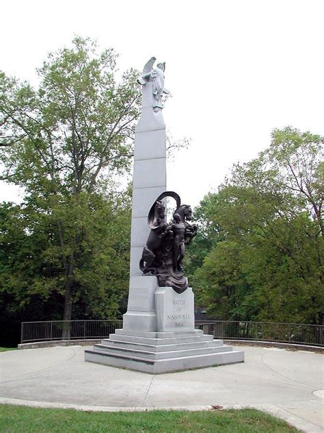 Battle of Nashville TN Peace Monument.Photograph by John Sanders. Water ...