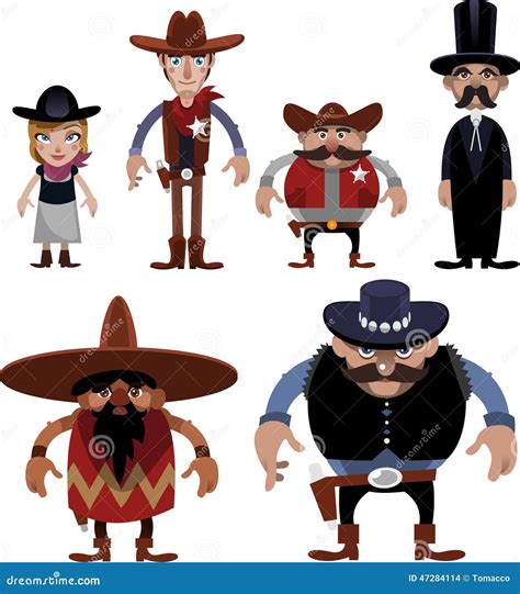 Far West Cartoon Characters Stock Illustration | CartoonDealer.com ...