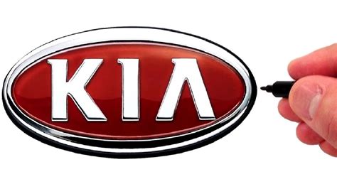 How to Draw the KIA Logo (Famous Car Logos) - YouTube