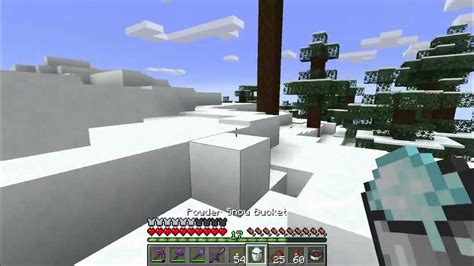 How to get a Powdered Snow Bucket - Minecraft - YouTube