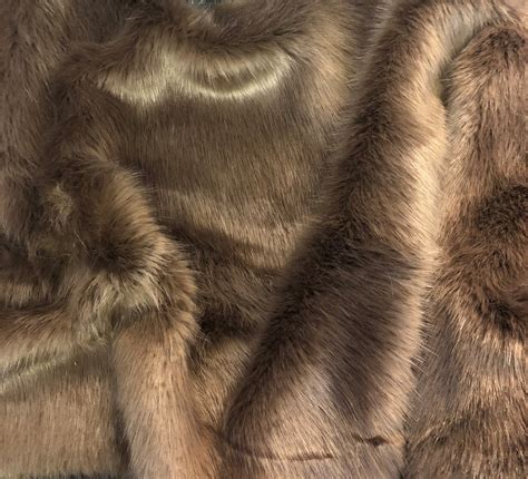 Super Luxury Faux Fur Fabric Material - SWISS MOCHA - CRS Fur Fabrics