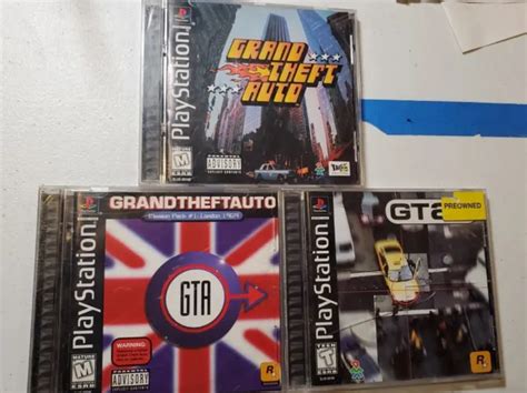 GRAND THEFT AUTO, GTA London, GTA2 ps1 Lot, CIB! With Maps!! $115.00 ...