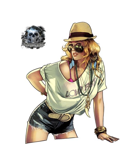 GTA V - Girl by freakboy18 on DeviantArt