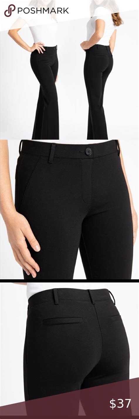 BETABRAND - Dress Pant Yoga Pants, Straight Leg •Classic. XL-Petite in Black | Dress yoga pants ...