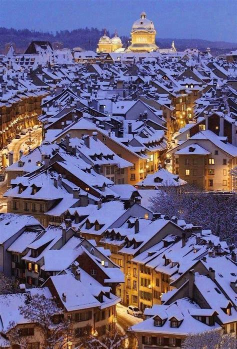 Berne, Switzerland. Holiday card perfection. | Schöne landschaften ...