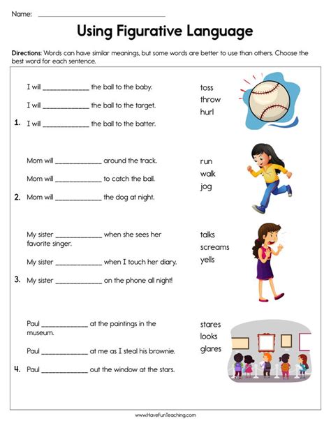 Synonyms Worksheets | Have Fun Teaching