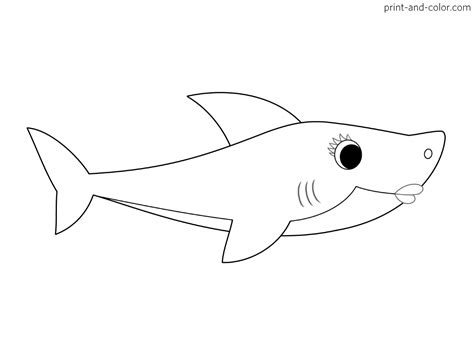 Baby Shark coloring pages | Print and Color.com