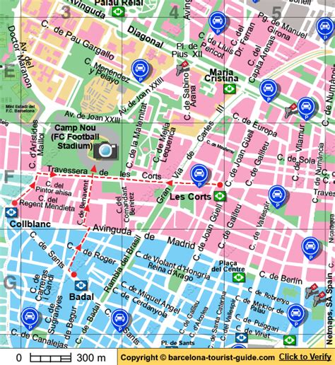 Barcelona Camp Nou Stadium Address With Map