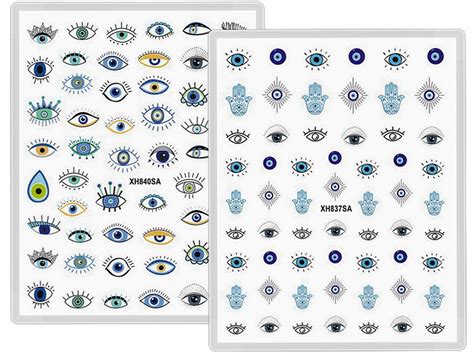 Evil Eye Nail Decal Nail Stickers Hamsa Hand Symbol Hand of - Etsy