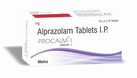 Tab. PROCALM-1Alprazolam 1 mg. at best price in Kangra by Terrace ...