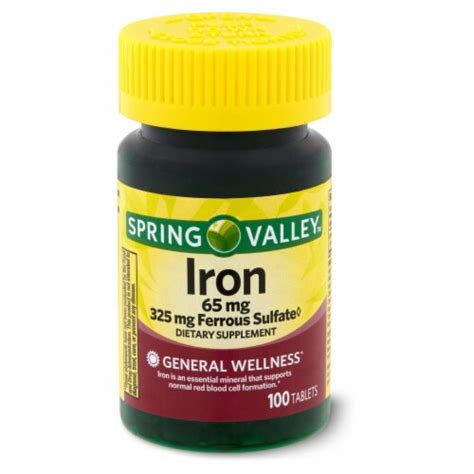 Iron Tablets; 65 mg; 100 Count, 100 Tablets - Ralphs