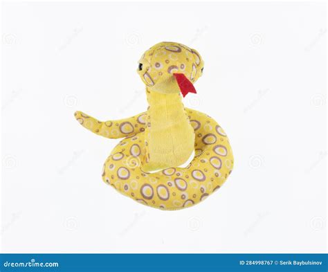 Toy Plush Snake Isolated on White Stock Image - Image of wild, character: 284998767