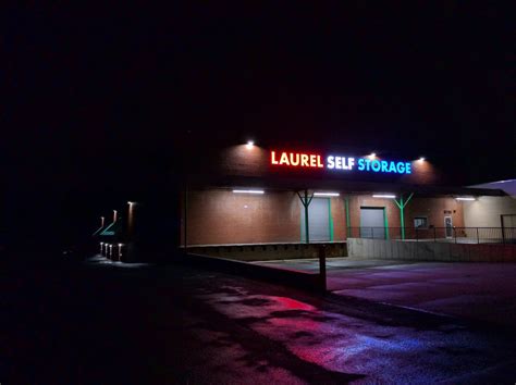 Laurel Self Storage, night view – Laurel Self Storage