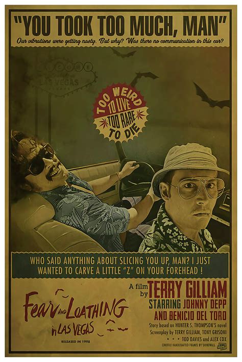 Fear And Loathing In Las Vegas. Johnny Depp. Movie Poster Digital Art by Daryl Long - Fine Art ...