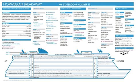 the norwegian breakaway map is shown in blue and white, with ...