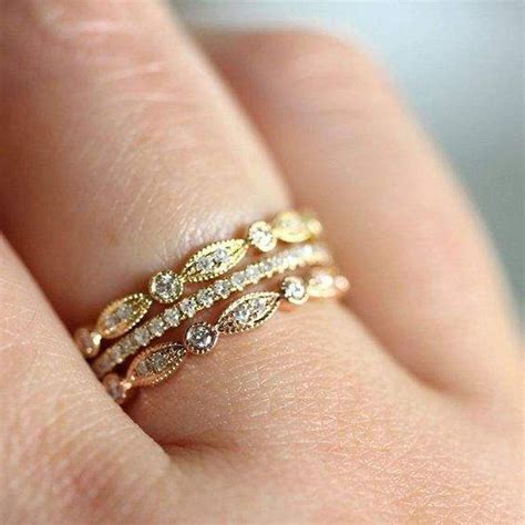 Delicate. Would compliment so well! | Unusual wedding rings, Classic ...