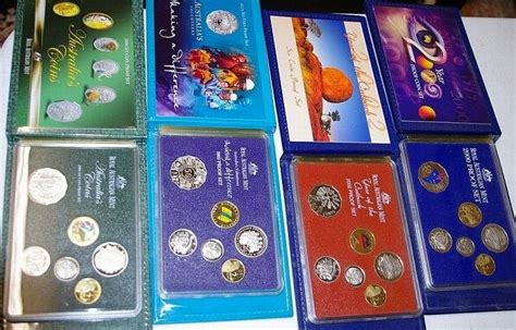 Australian Proof Coin Sets 2000-2004 - Coins - Numismatics, Stamps & Scrip